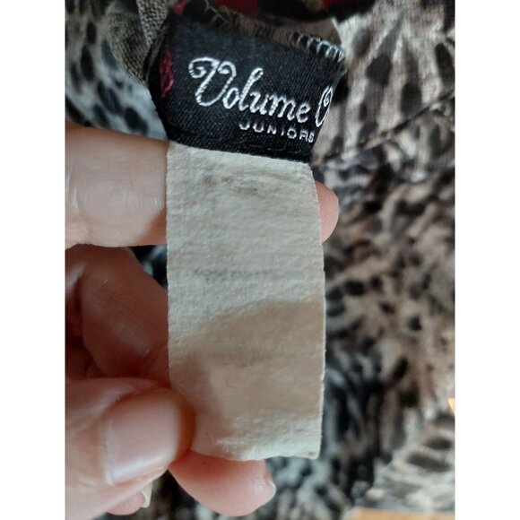 Volume One Animal Print Halter Top Junior Size S Polyester & Spandex - Picture 2 of 3